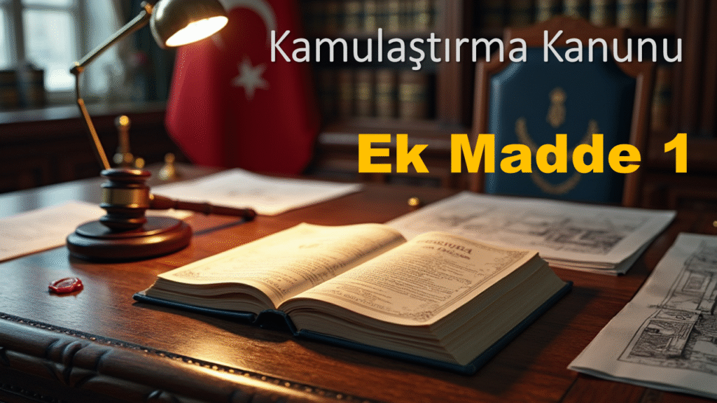 Kamulaştırma Kanunu Ek Madde 1