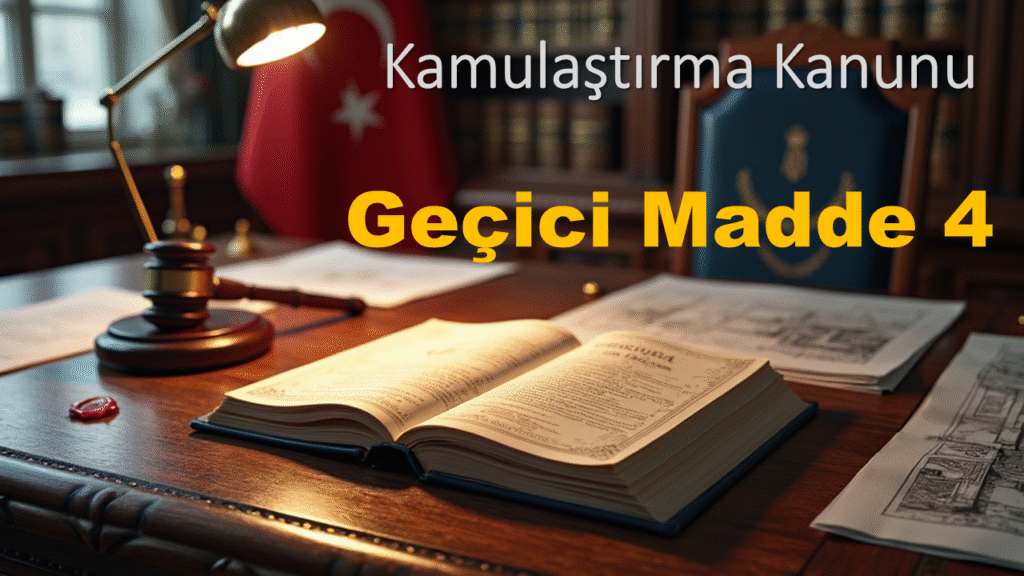 Kamulaştırma Kanunu Geçici Madde 4