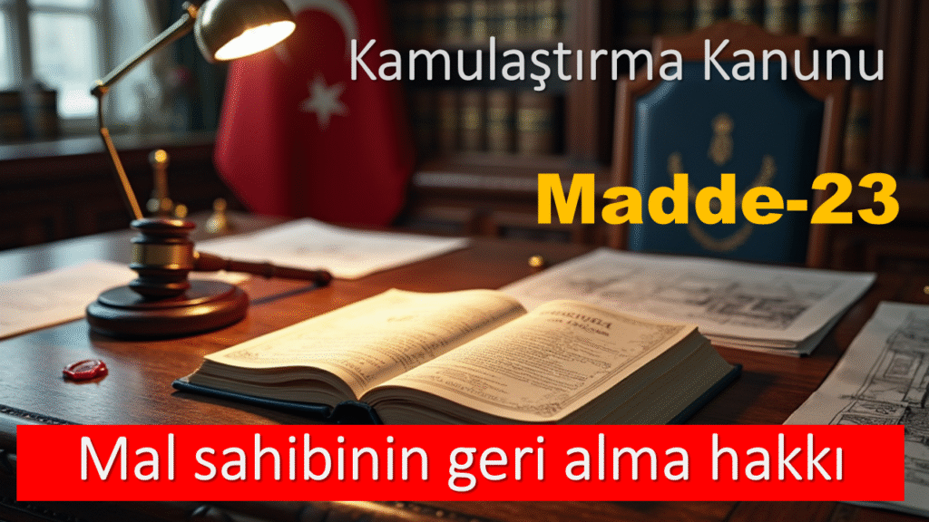 Kamulaştırma Kanunu Madde 23